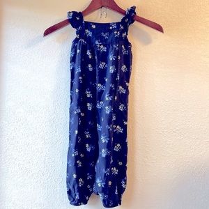 🍋2 for $10🍋 Carters Blue Flower Pants Romper. 18 mon.